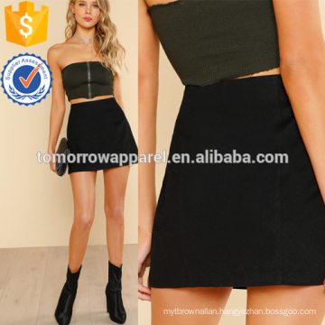 Solid High Waist Skirt Manufacture Wholesale Fashion Women Apparel (TA3067S)